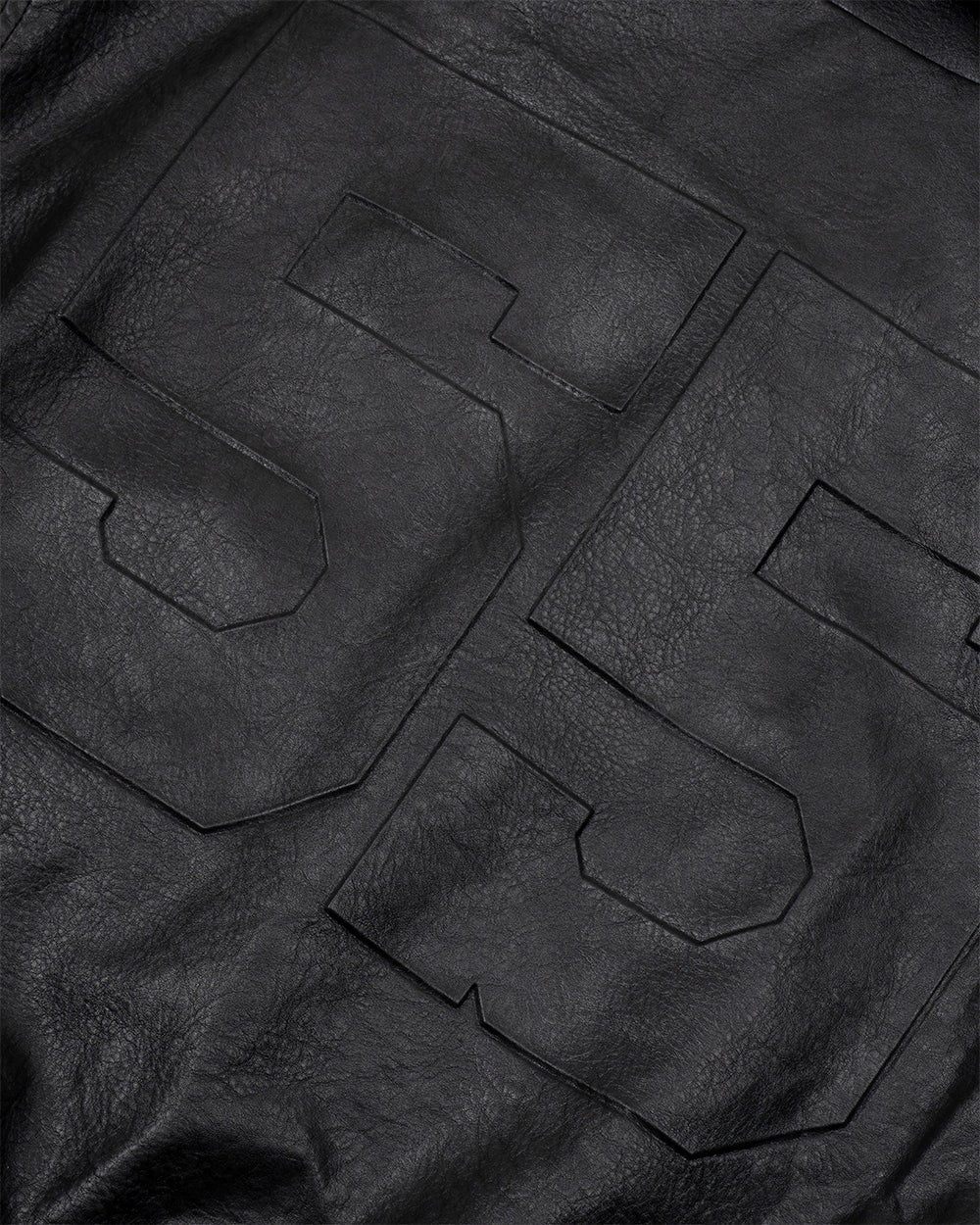 RACING JACKET BLACK - black leather jacket, detail close-up - Cold Culture