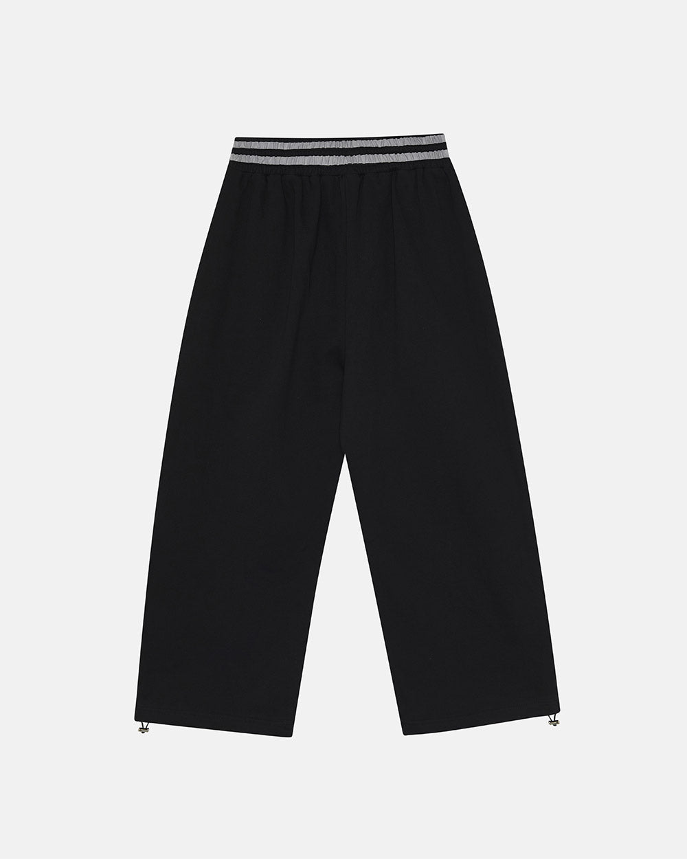 RAGE IN THE RING PANTS  BLACK - black baggy sweatpants, back view - Cold Culture #packshot