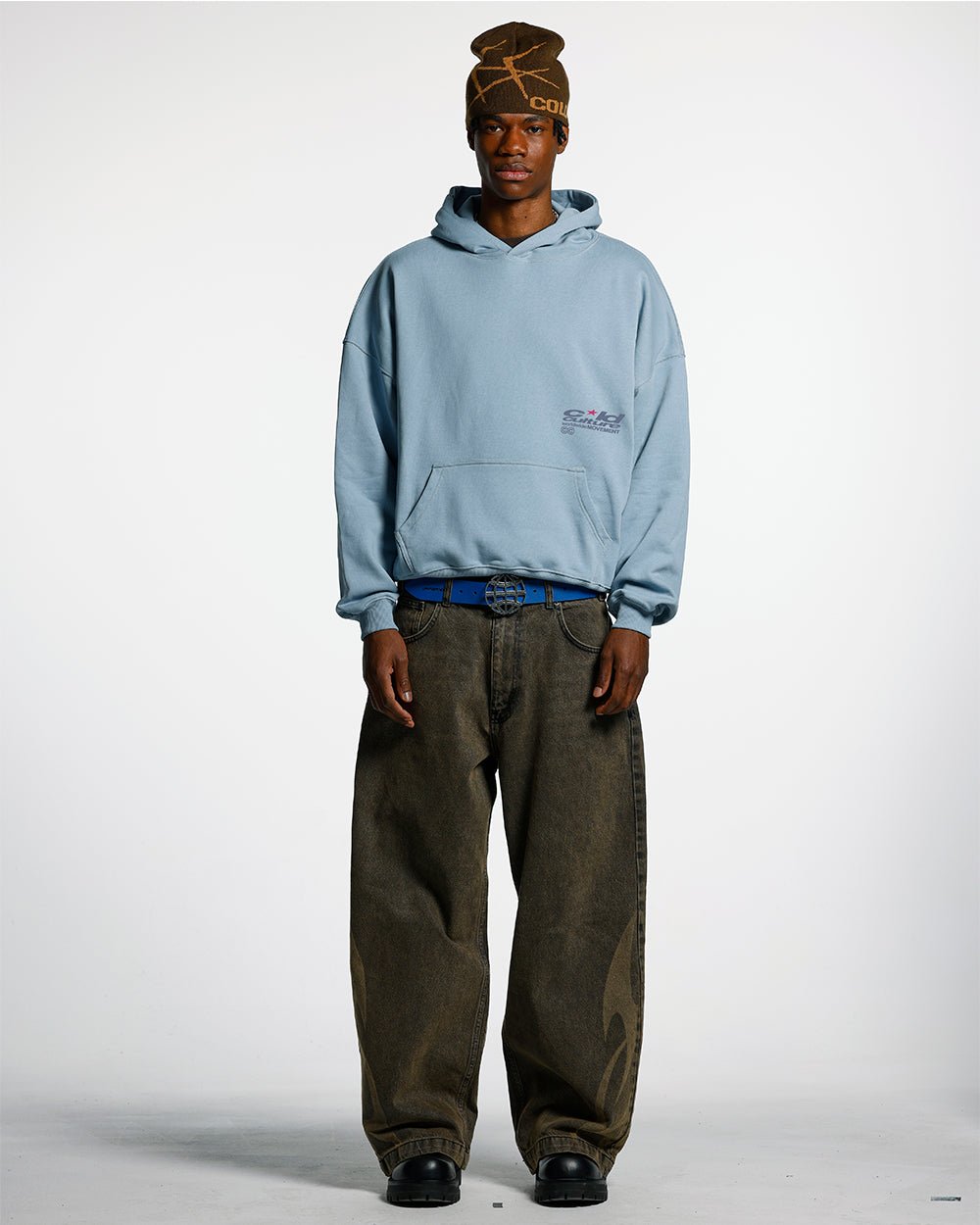 REBEL HOODIE SHADY BLUE - COLD CULTURE #man