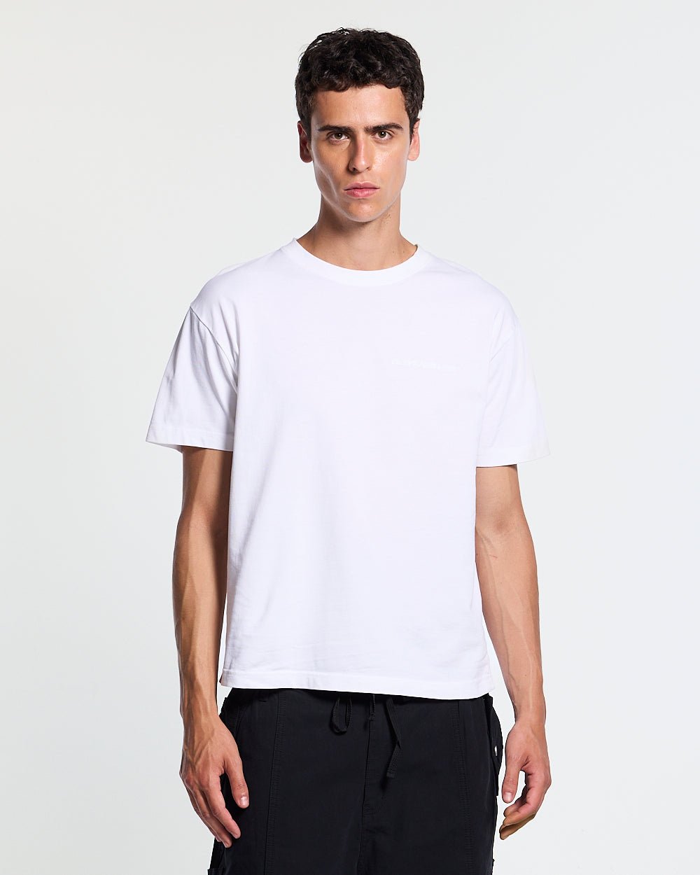 REGULAR BASIC TEE PACK - basic tee three-pack, front view on male model - Cold Culture #man