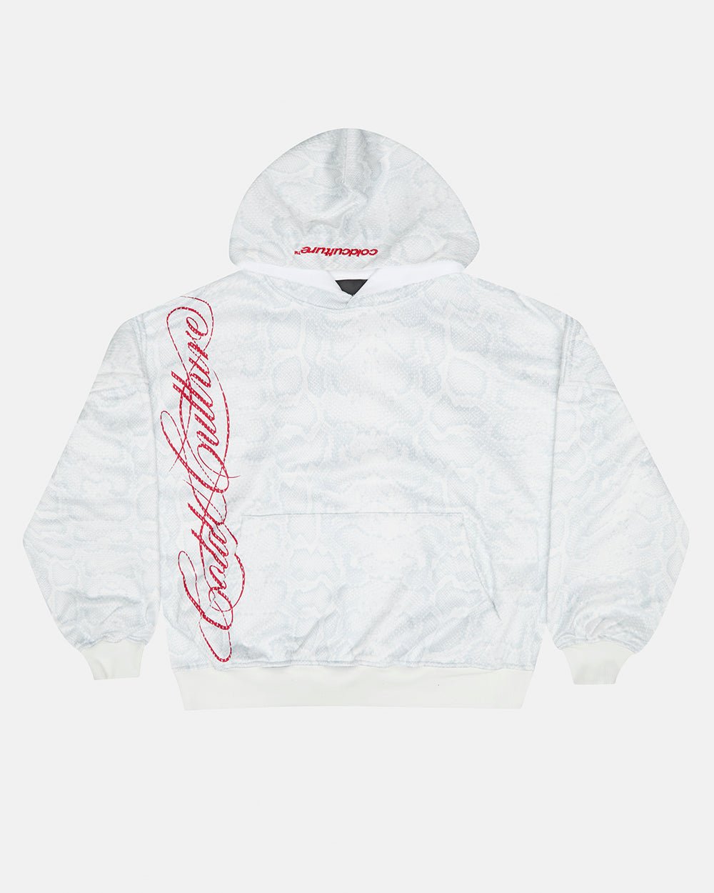 RIOT MESH HOODIE WHITE - white mesh hoodie, front view - Cold Culture #packshot