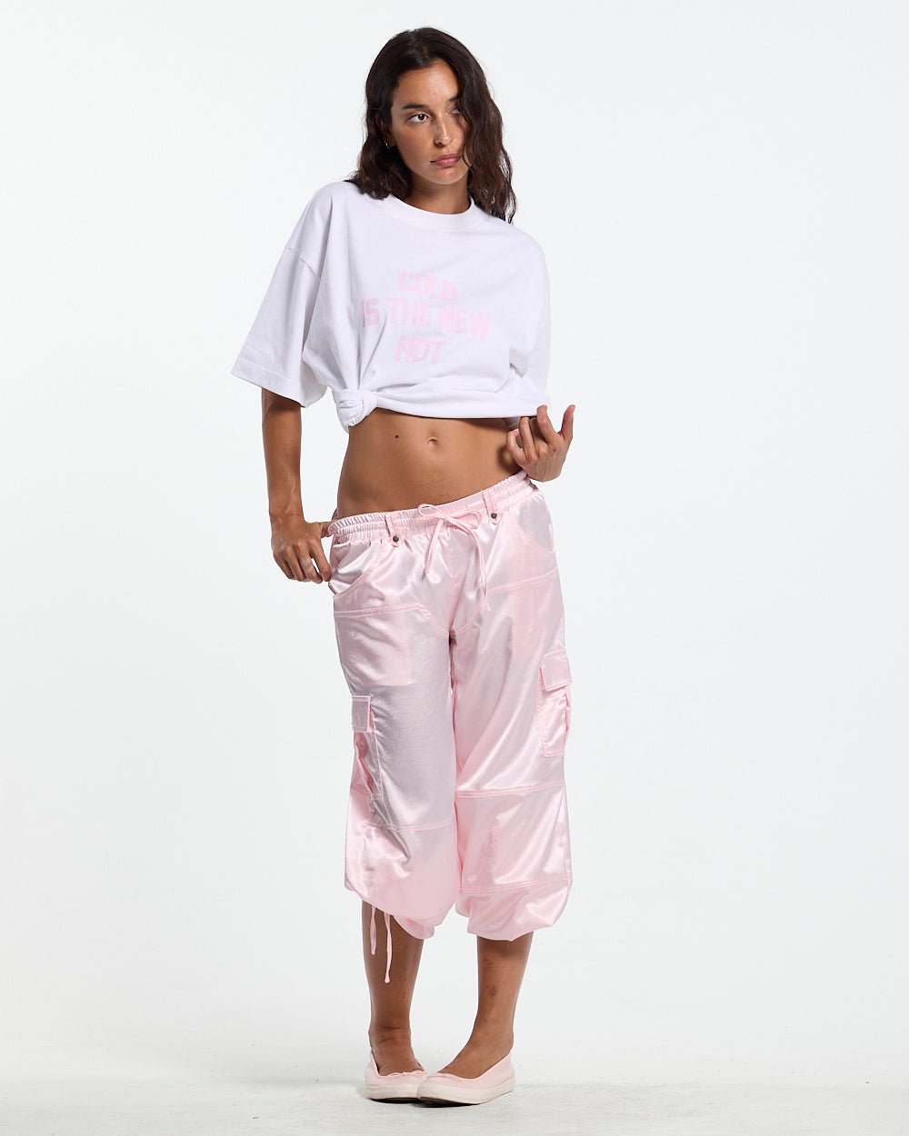 ROCKET CARGO PANTS LIGHT PINK - Cold Culture #woman