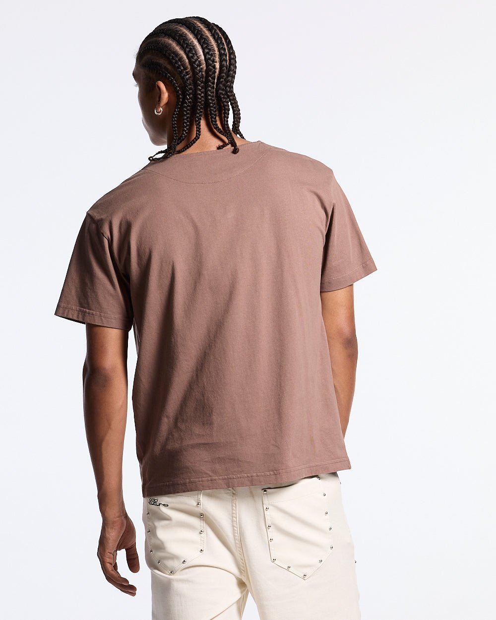 ROGUE CROSSED TEE BROWN - Cold Culture #man