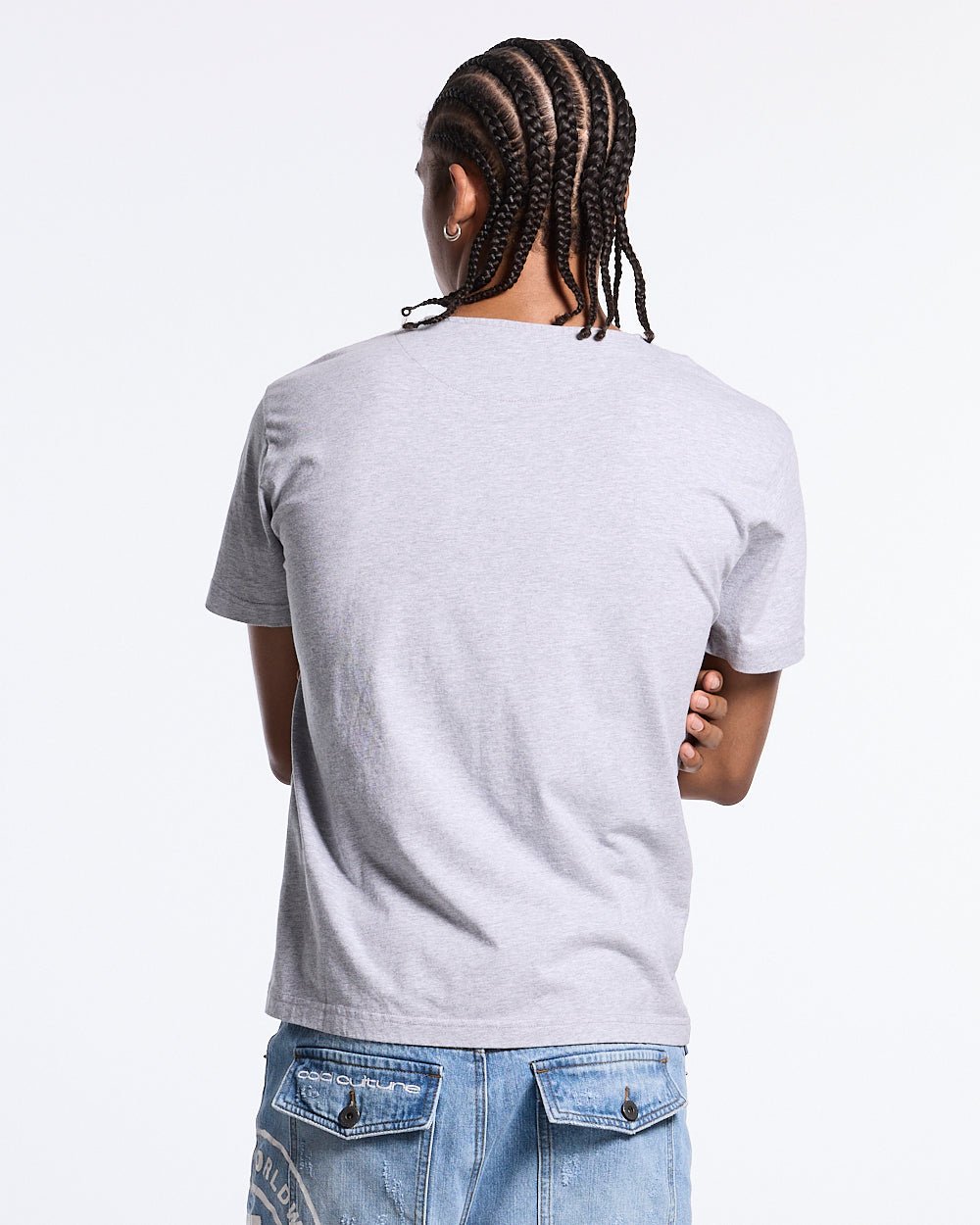 ROGUE CROSSED TEE HEATHER GREY - Cold Culture #man