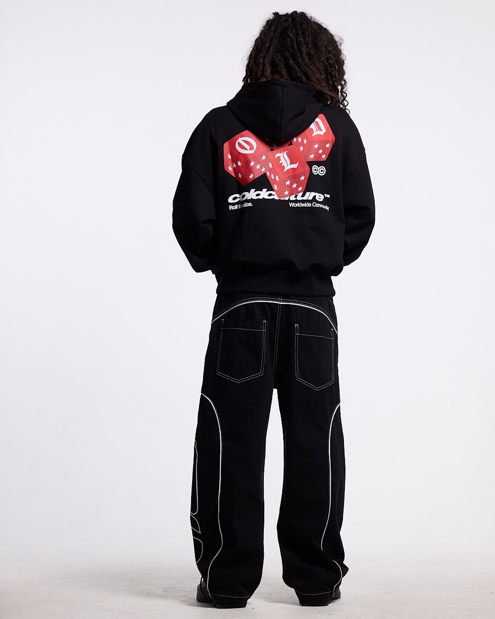 ROLL THE DICE HOODIE BLACK - Cold Culture #man
