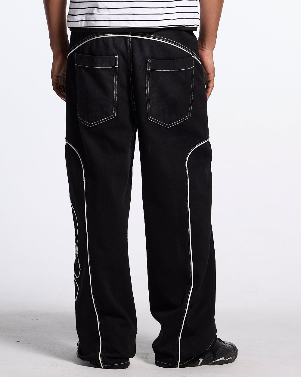 ROLLER V2 DENIM PANTS BLACK - Cold Culture