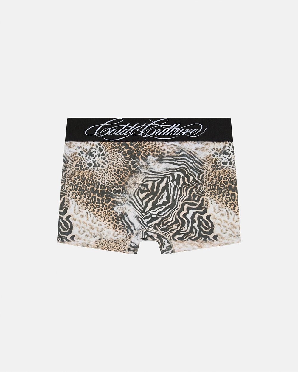 SAFARI BOXERS PACK - leopard and camo print boxers, back view - Cold Culture #packshot