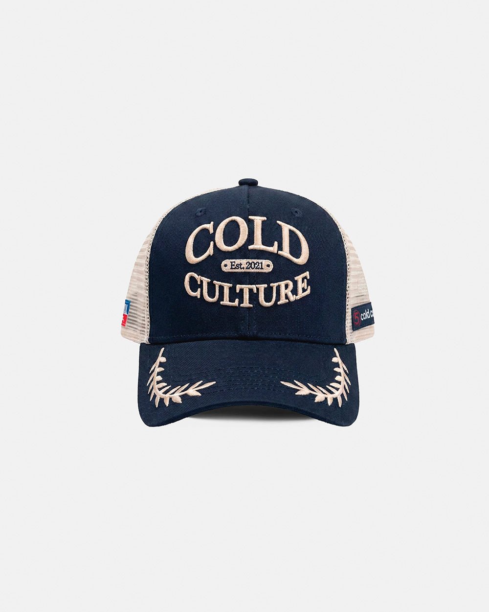 SCOUT CAP NAVY AND OFF-WHITE - Cold Culture #packshot