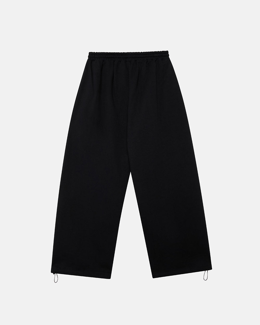SCRIPT SWEATPANTS BLACK - black graphic print sweatpants, back view - Cold Culture #packshot