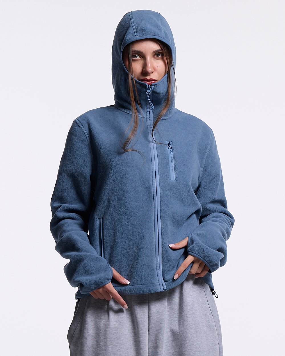 SHADOW FLEECE LIGHT BLUE - Cold Culture #woman