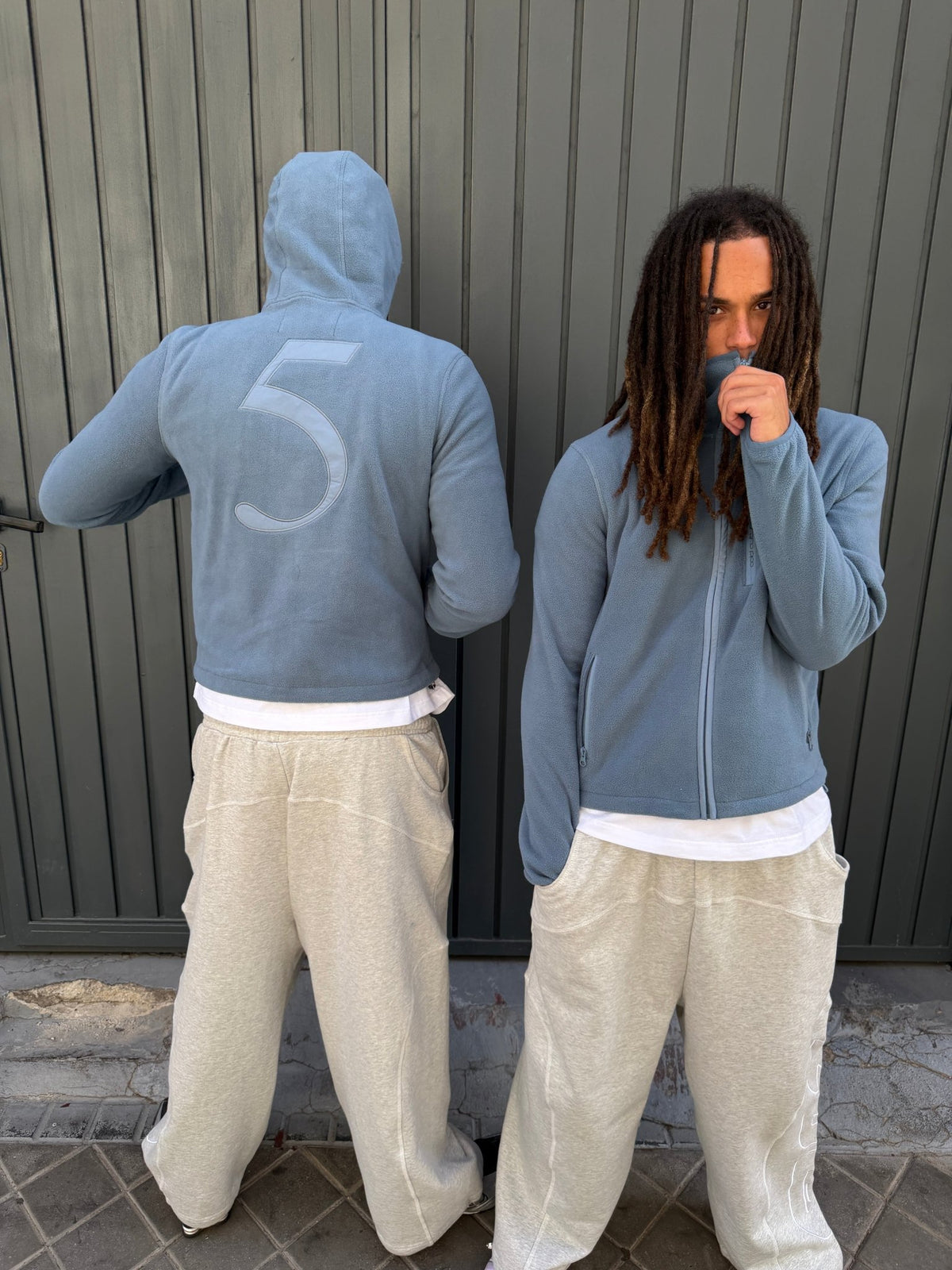 SHADOW FLEECE LIGHT BLUE - Cold Culture