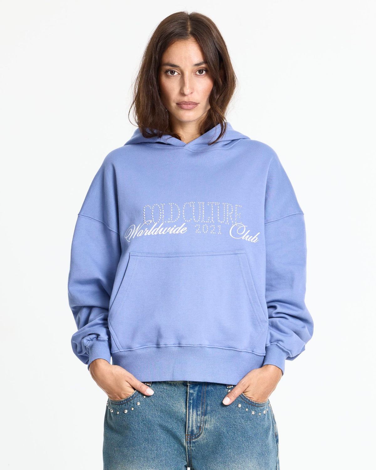 SHOT HOODIE BLUE - Cold Culture #woman