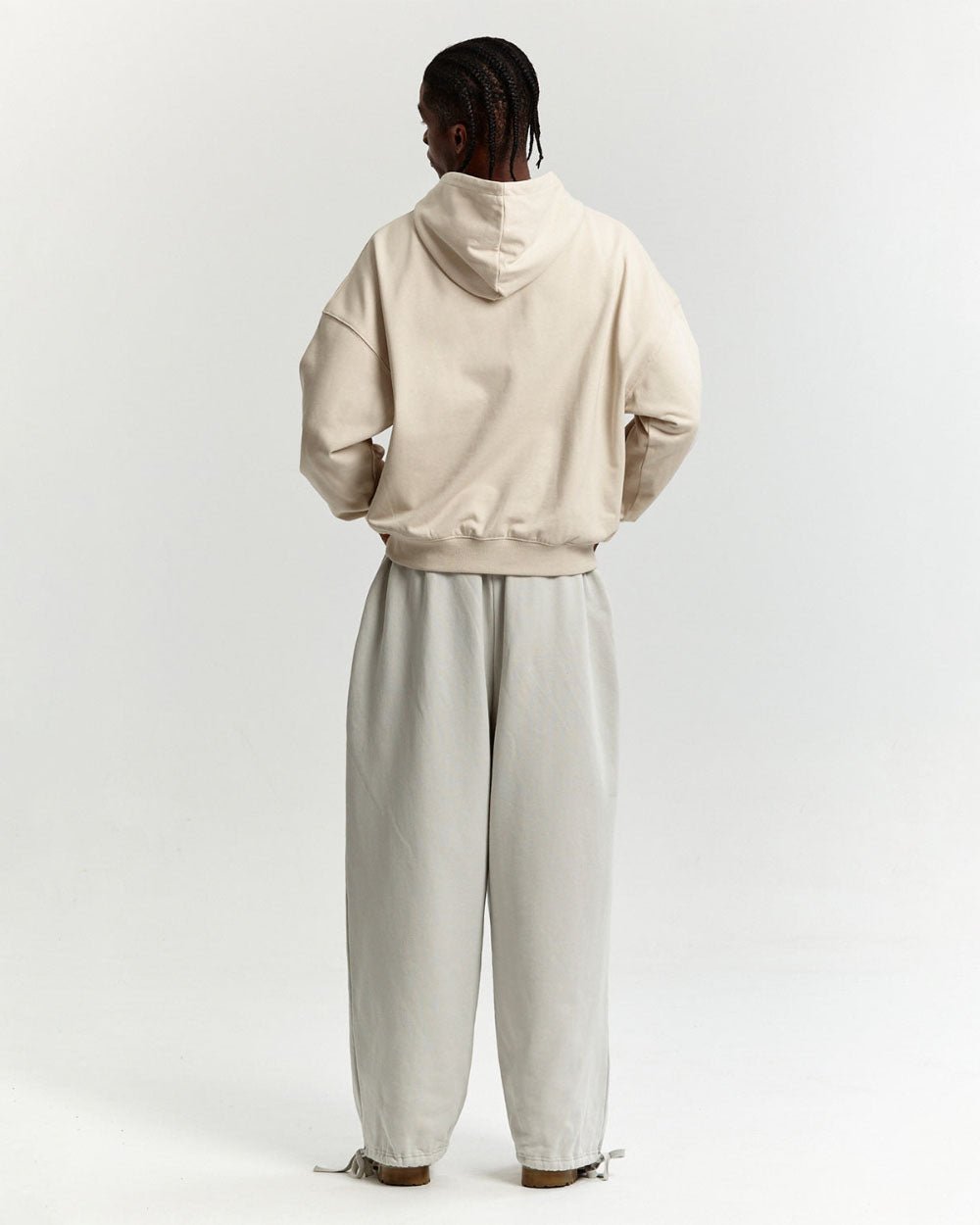 SILICONE DETAIL HOODIE ULTRA LIGHT GREY - COLD CULTURE #man
