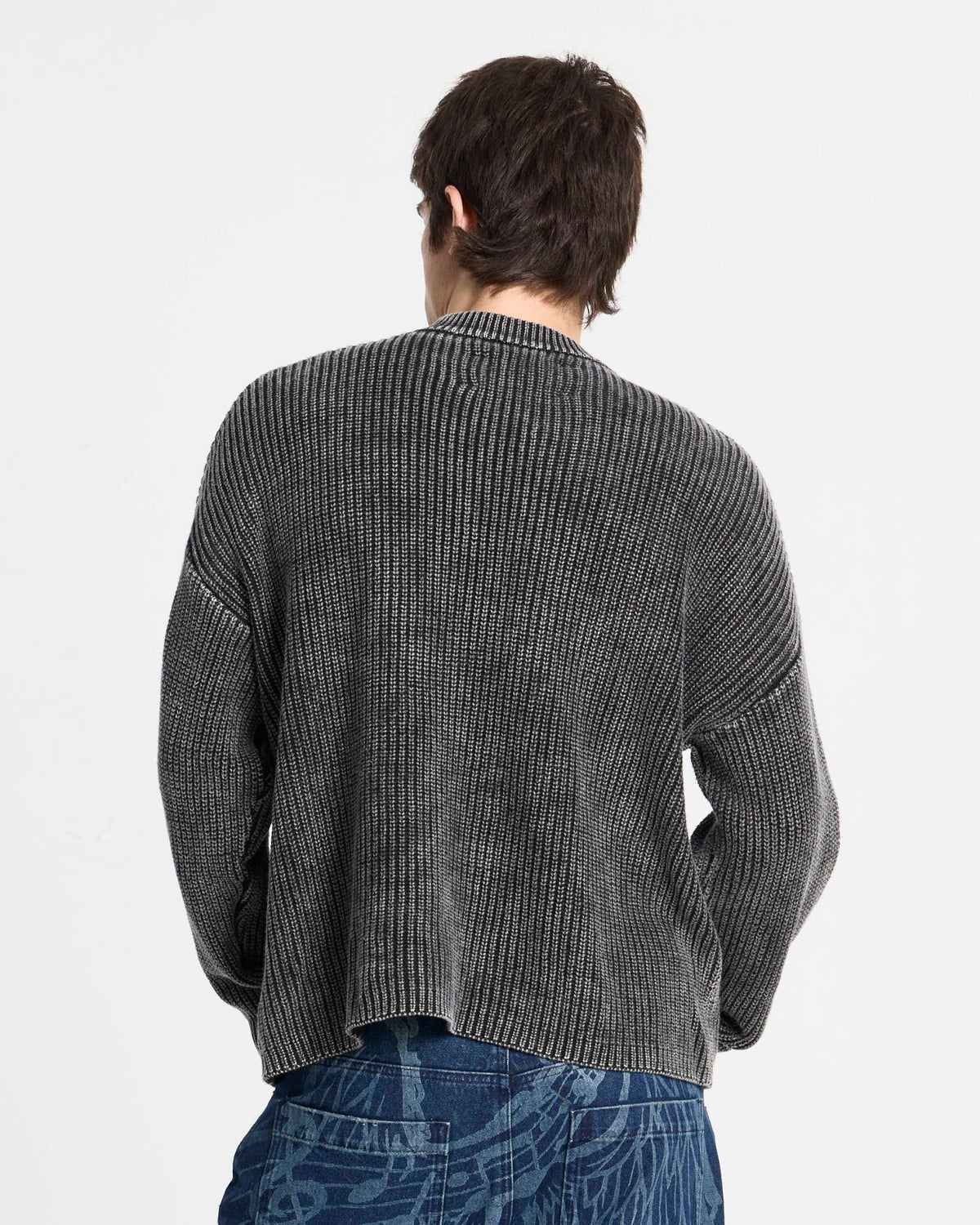 SILICONE DETAIL KNIT DARK BROWN - Cold Culture