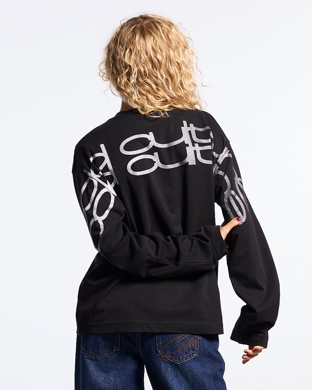 SKID CURVED LONGSLEEVE BLACK - Cold Culture #woman