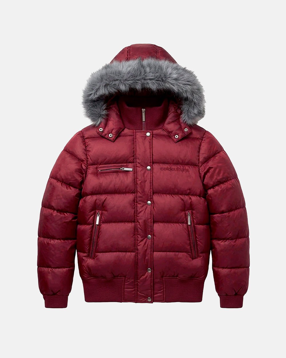 SLOPE PUFFER BURGUNDY - Cold Culture #packshot