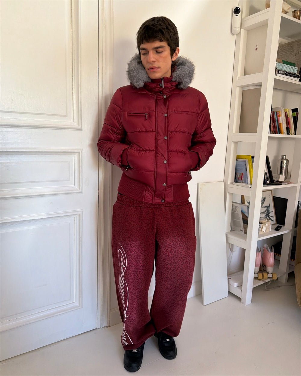 SLOPE PUFFER BURGUNDY - Cold Culture