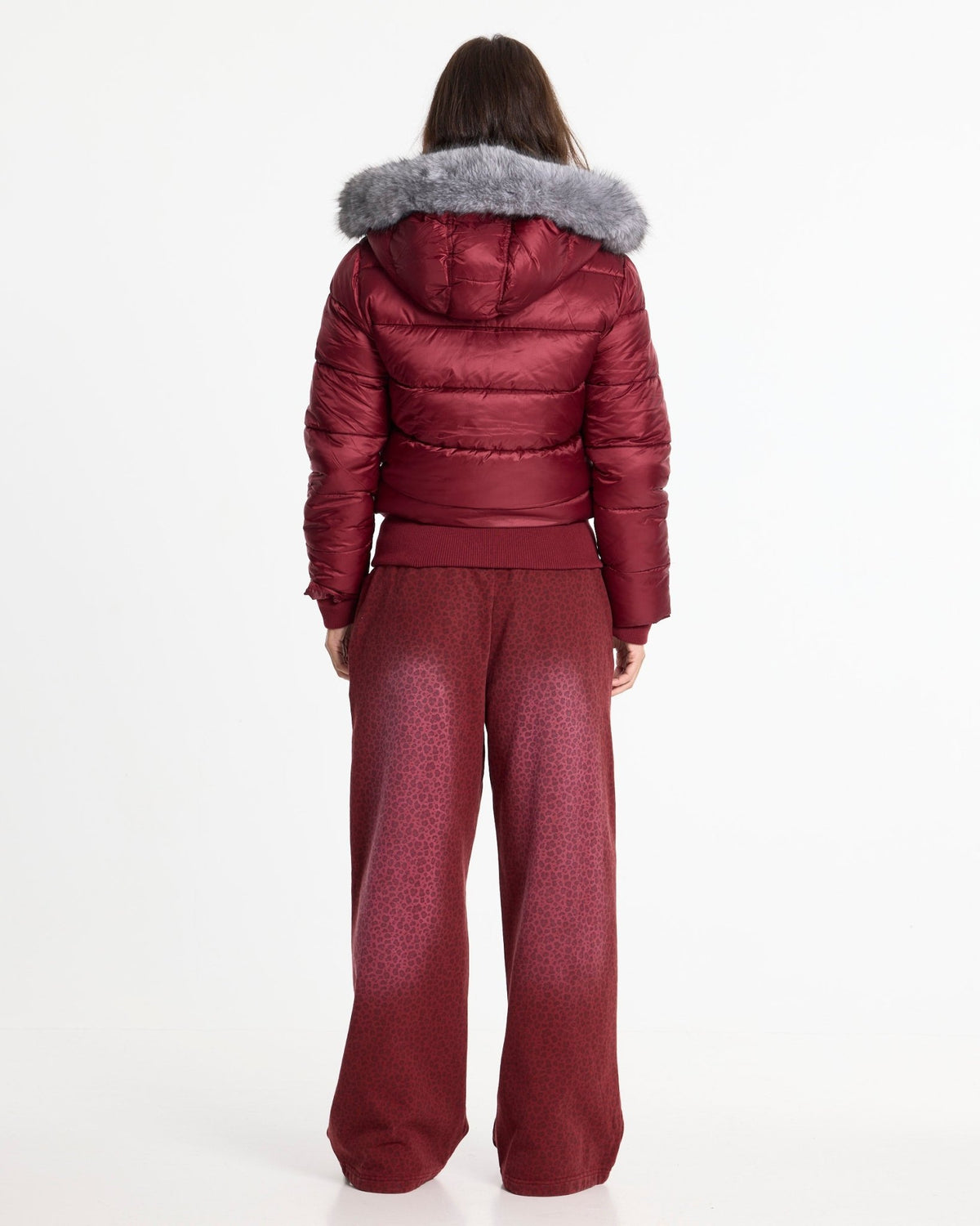 SLOPE PUFFER BURGUNDY - Cold Culture