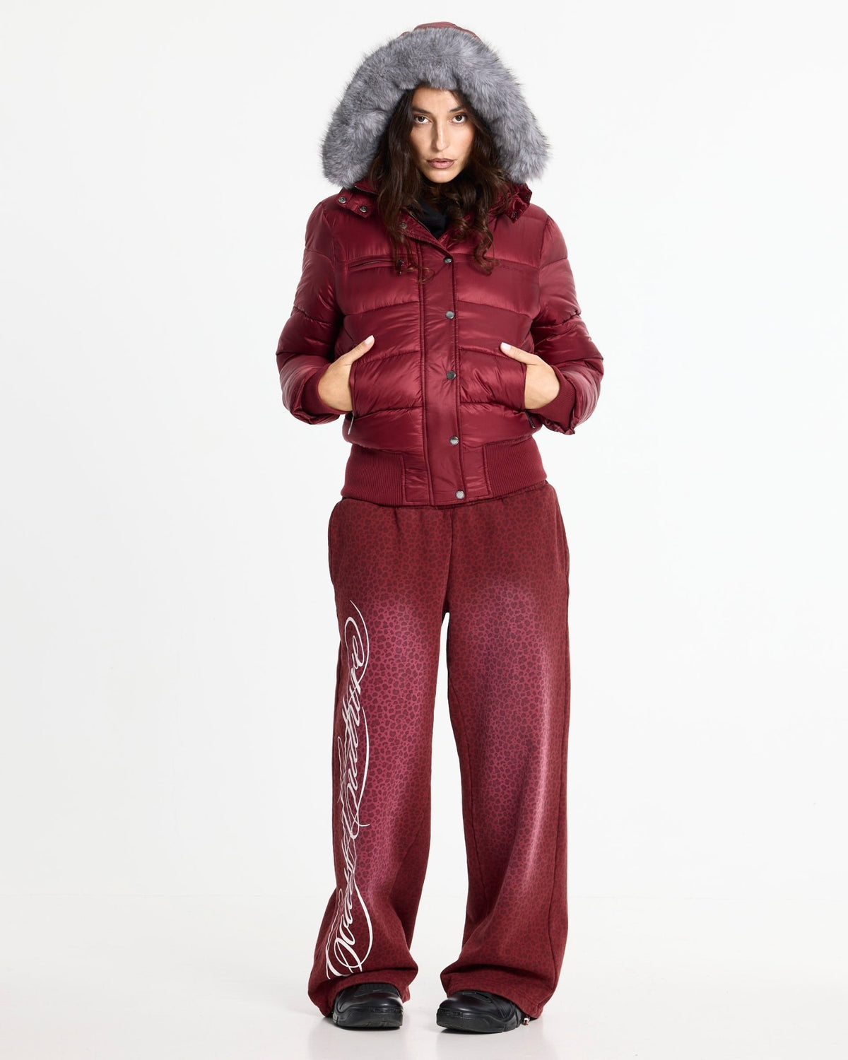 SLOPE PUFFER BURGUNDY - Cold Culture #woman