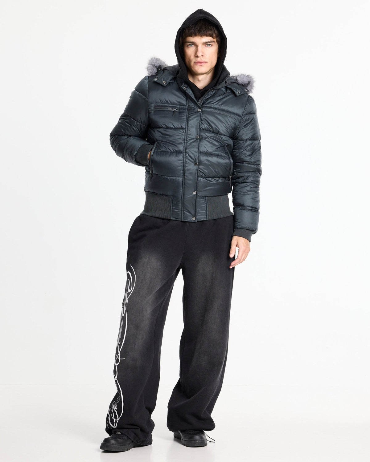 SLOPE PUFFER GREY - Cold Culture #man