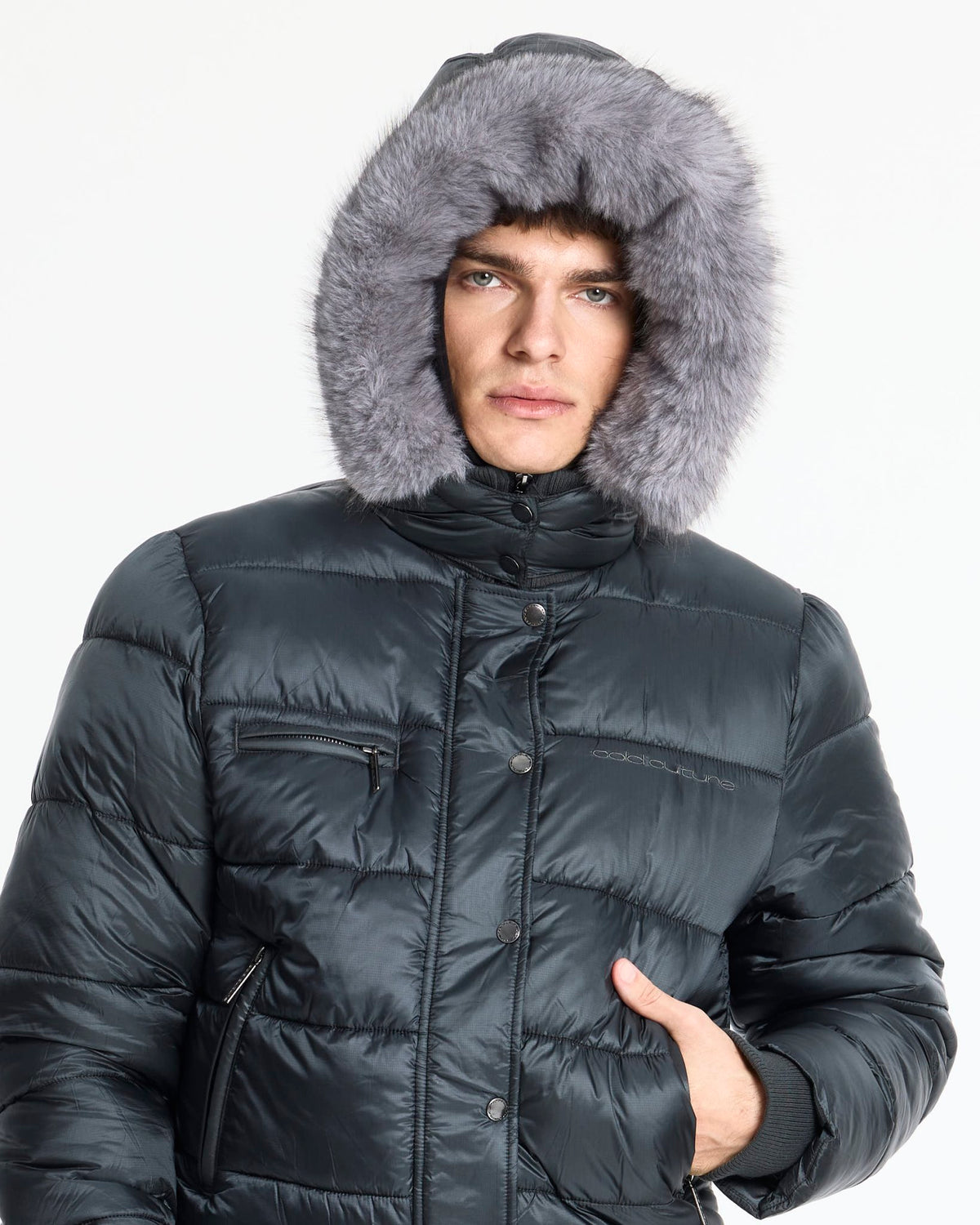 SLOPE PUFFER GREY - Cold Culture #man