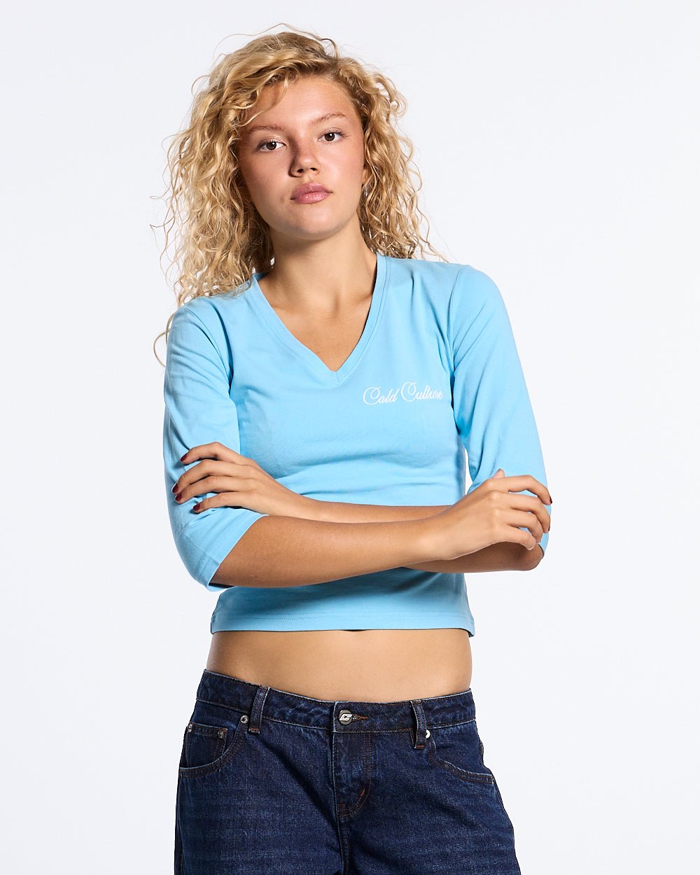 SOFT TIDE 3/4 SLEEVE BLUE - Cold Culture #woman