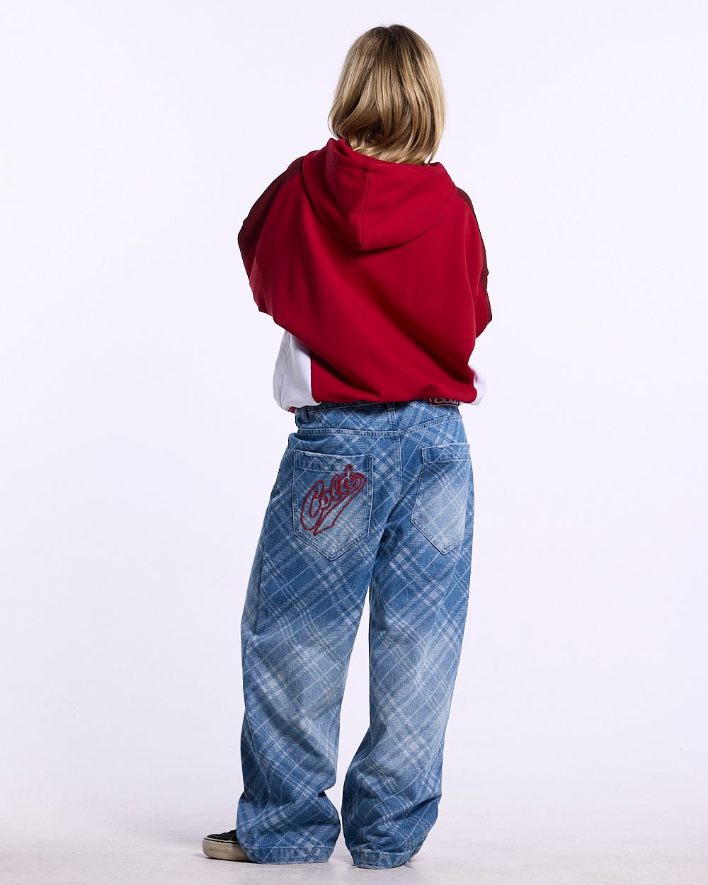SPEED SPOKE HOODIE RED AND BURGUNDY - Cold Culture