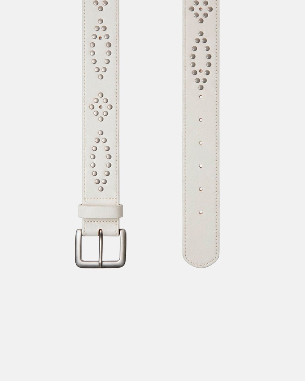SPIKES BELT WHITE - Cold Culture #packshot