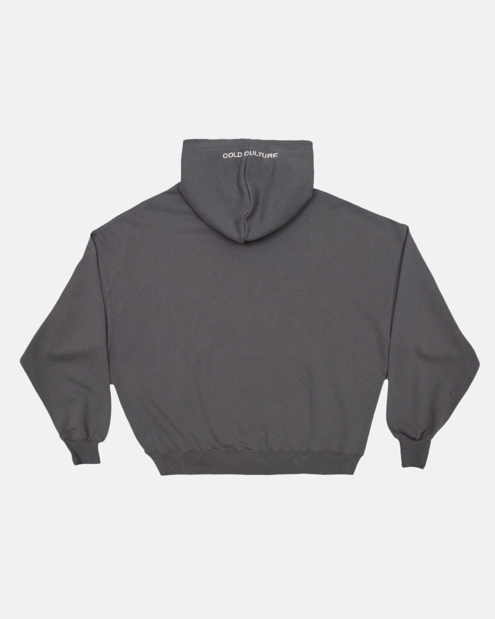 STARS HOODIE DUST GREY - dust grey oversized hoodie, back view - Cold Culture #packshot