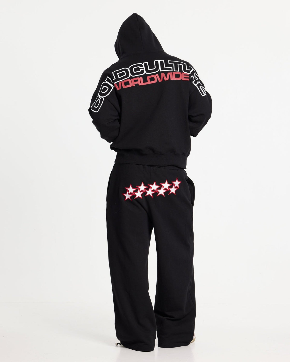 STARS SWEATPANTS BLACK - Cold Culture