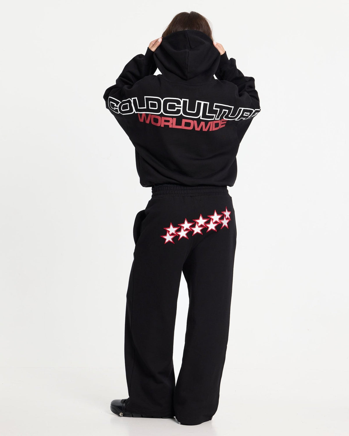 STARS SWEATPANTS BLACK - Cold Culture