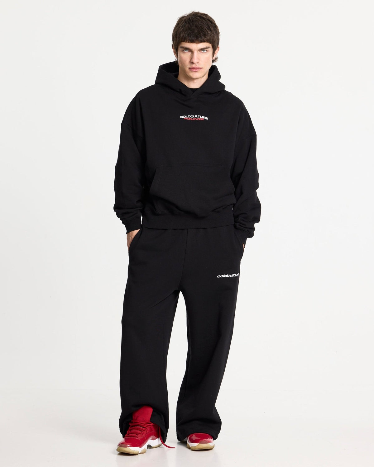 STARS SWEATPANTS BLACK - Cold Culture