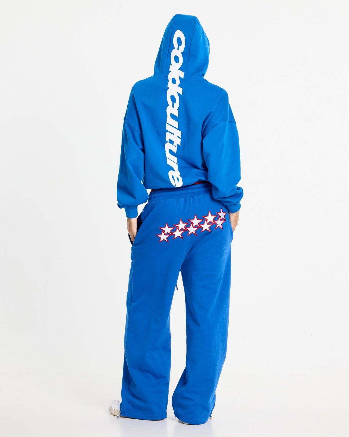 STARS SWEATPANTS BLUE - Cold Culture
