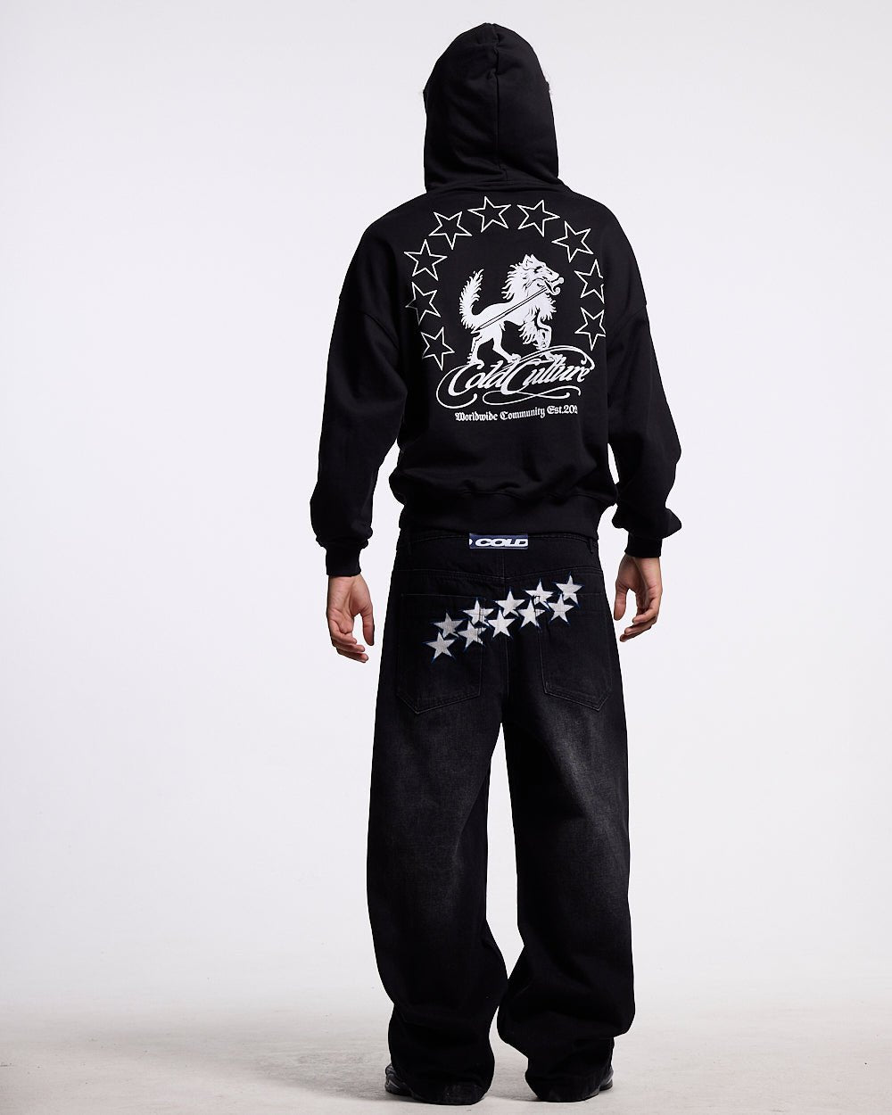 STARS V2 PANTS BLACK DENIM WASH - Cold Culture #man