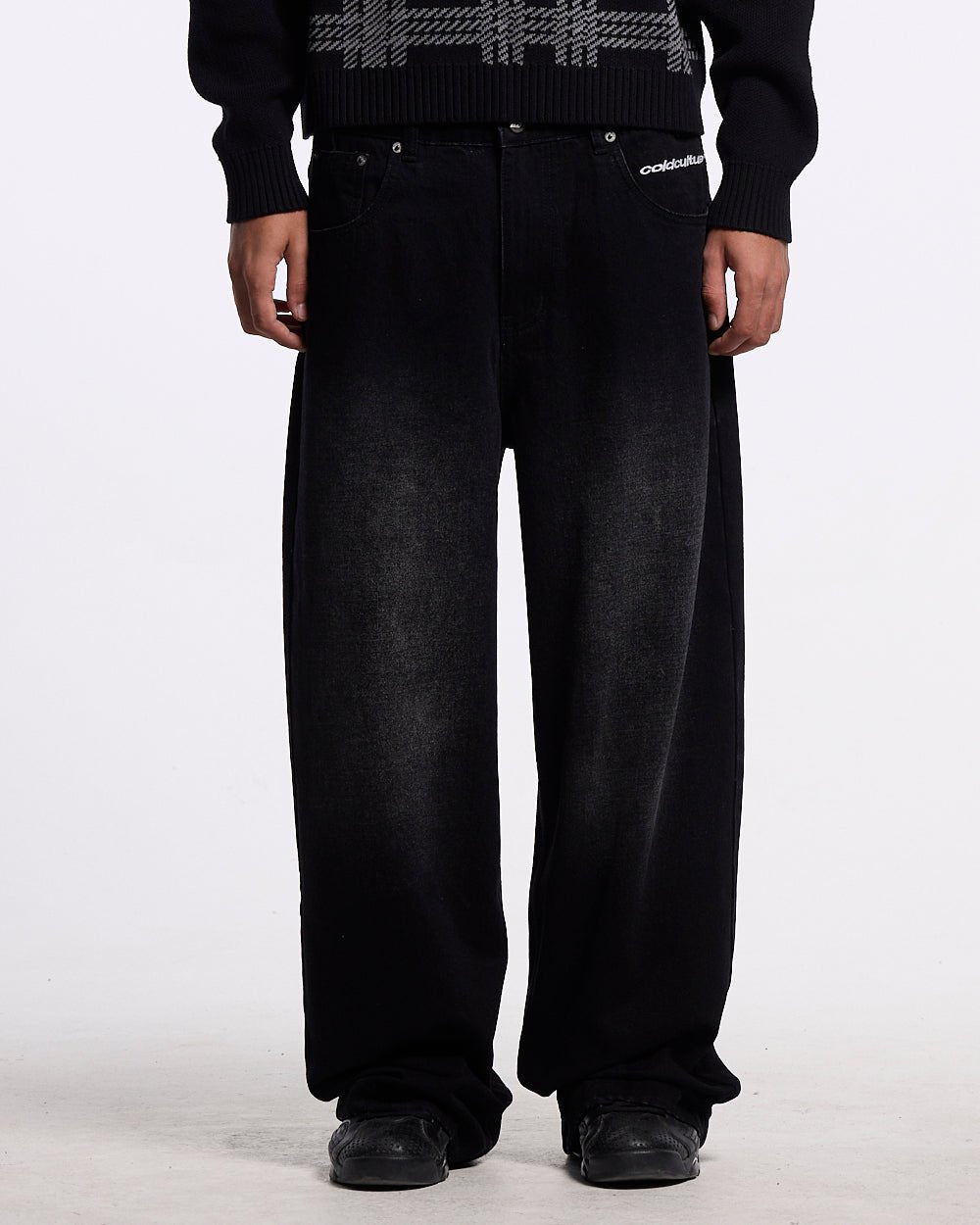 STARS V2 PANTS BLACK DENIM WASH - Cold Culture
