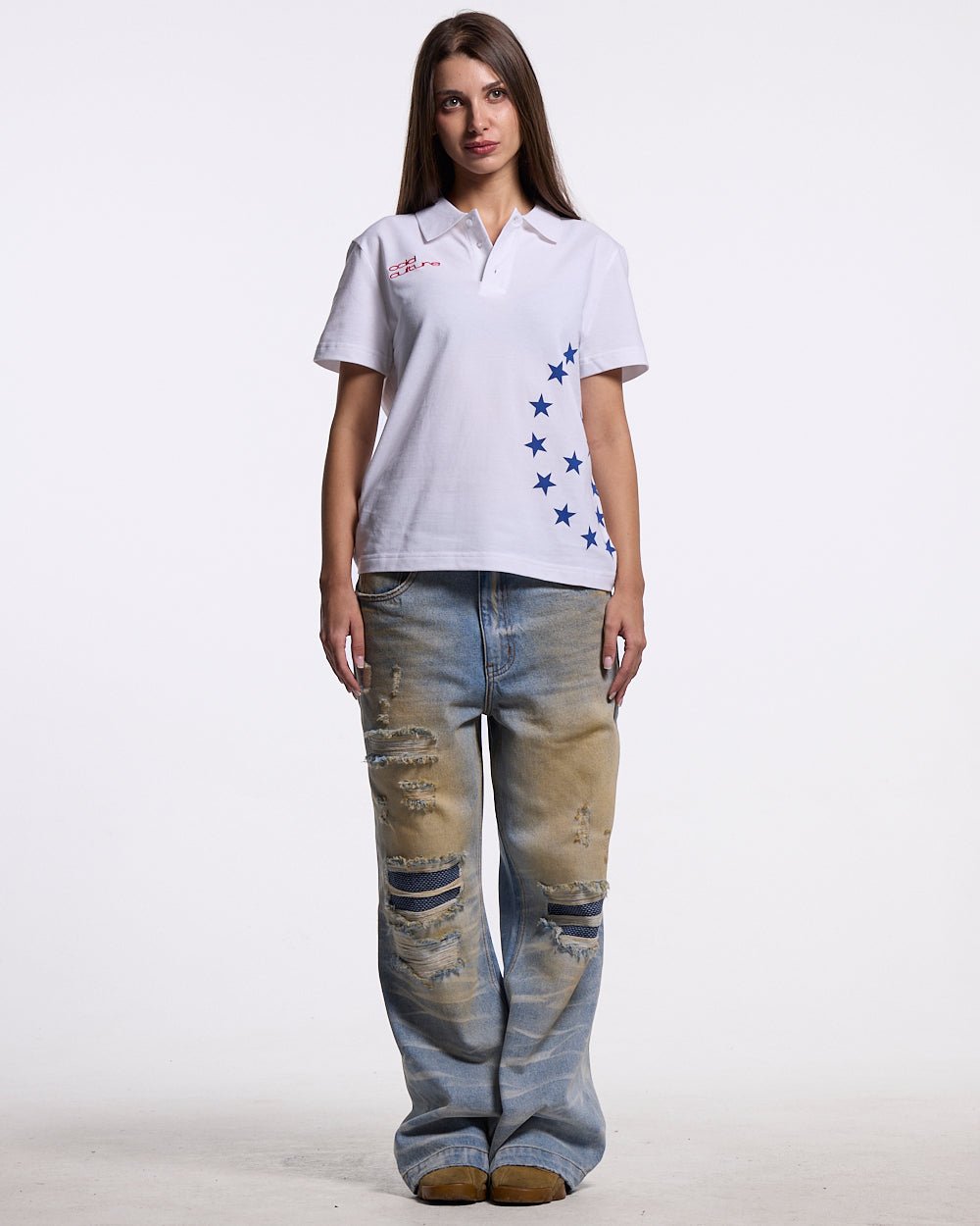 STARTRAIL POLO WHITE - Cold Culture #woman