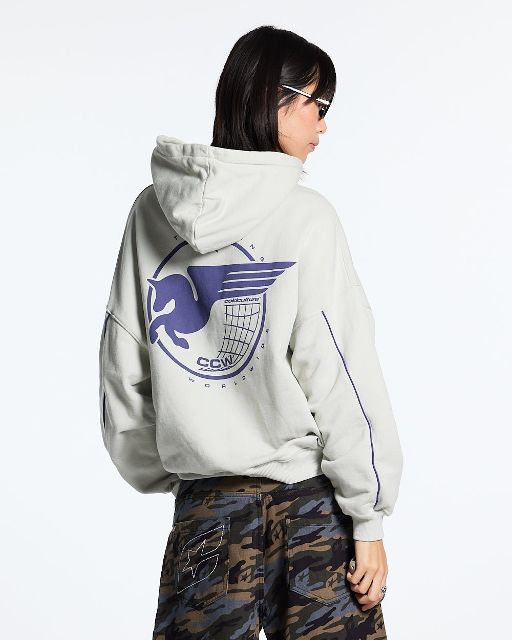 STORMWING HOODIE LIGHT GREY - COLD CULTURE #woman