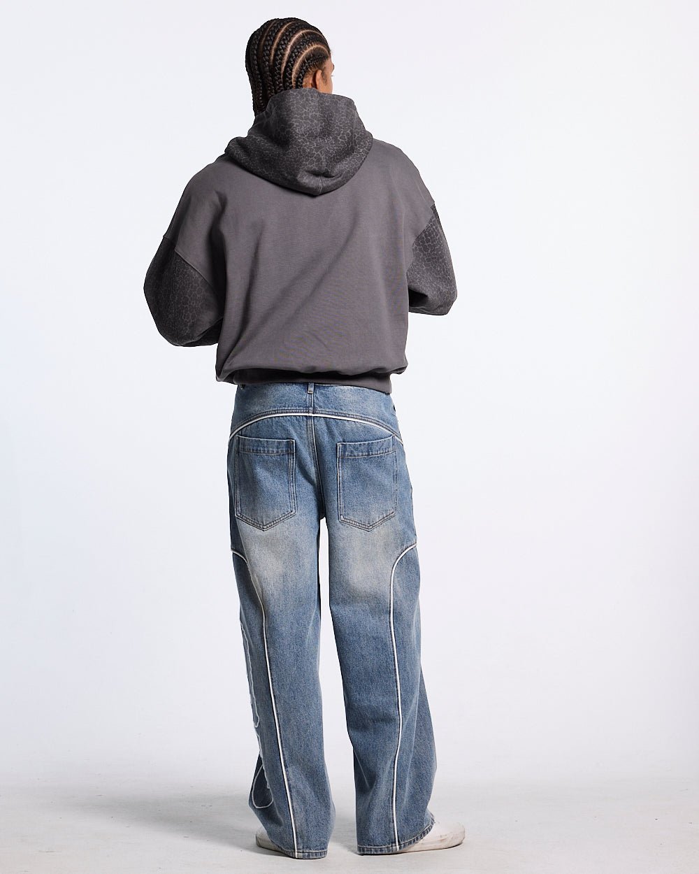 STRIPE HOODIE GREY - Cold Culture #man