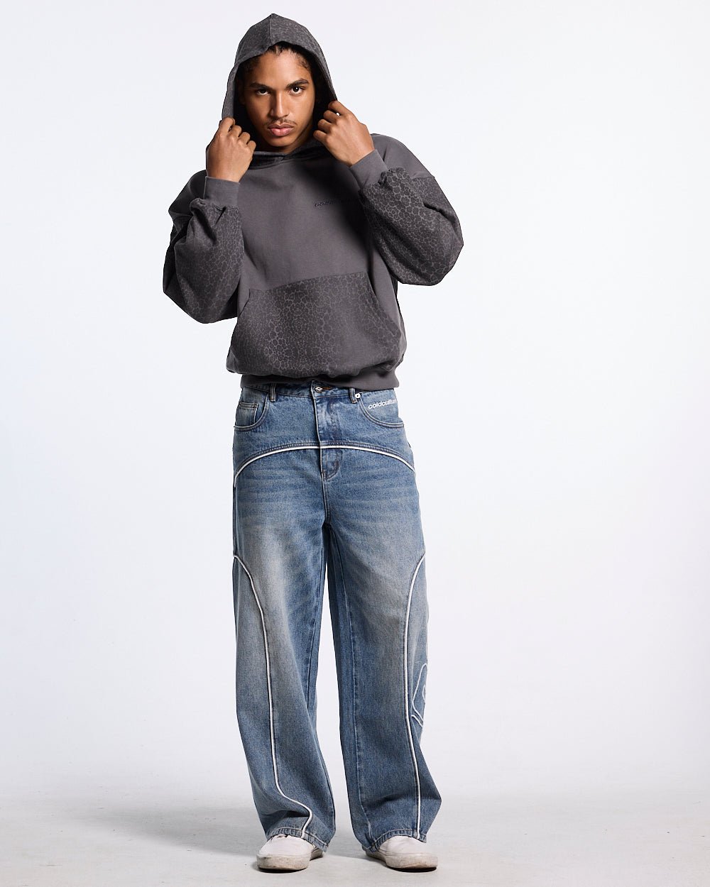 STRIPE HOODIE GREY - Cold Culture #man