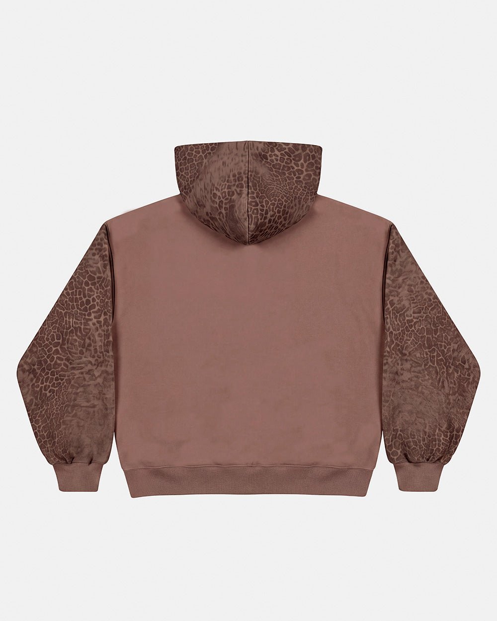 STRIPE ZIP HOODIE BROWN - Cold Culture #packshot