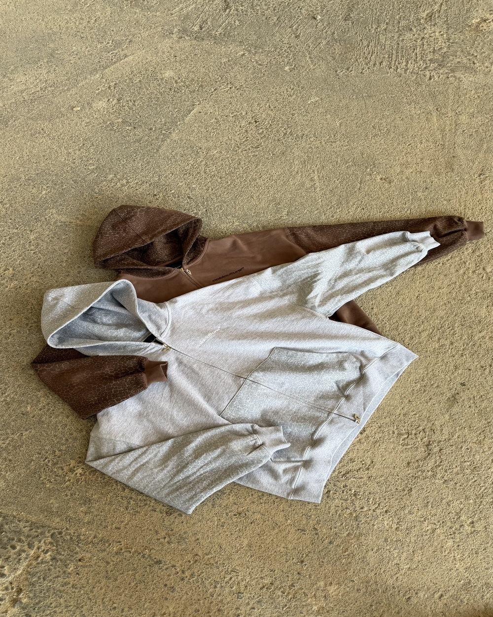 STRIPE ZIP HOODIE HEATHER GREY - Cold Culture