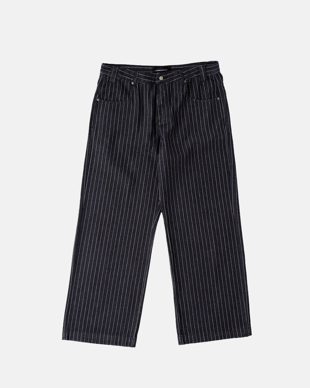 STRIPES CASINO V1 PANTS BLACK DENIM - COLD CULTURE #packshot