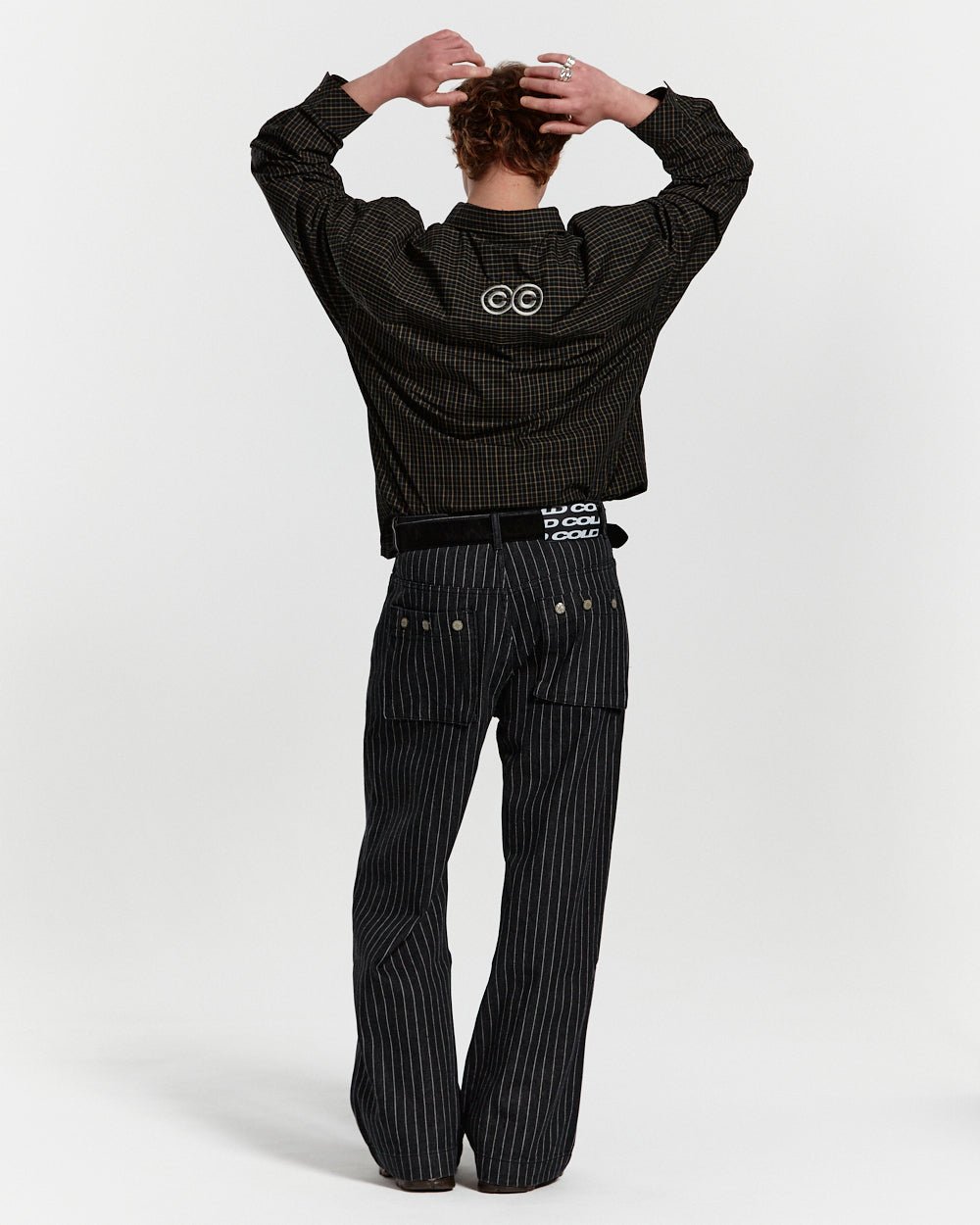 STRIPES CASINO V1 PANTS BLACK DENIM - Cold Culture #man