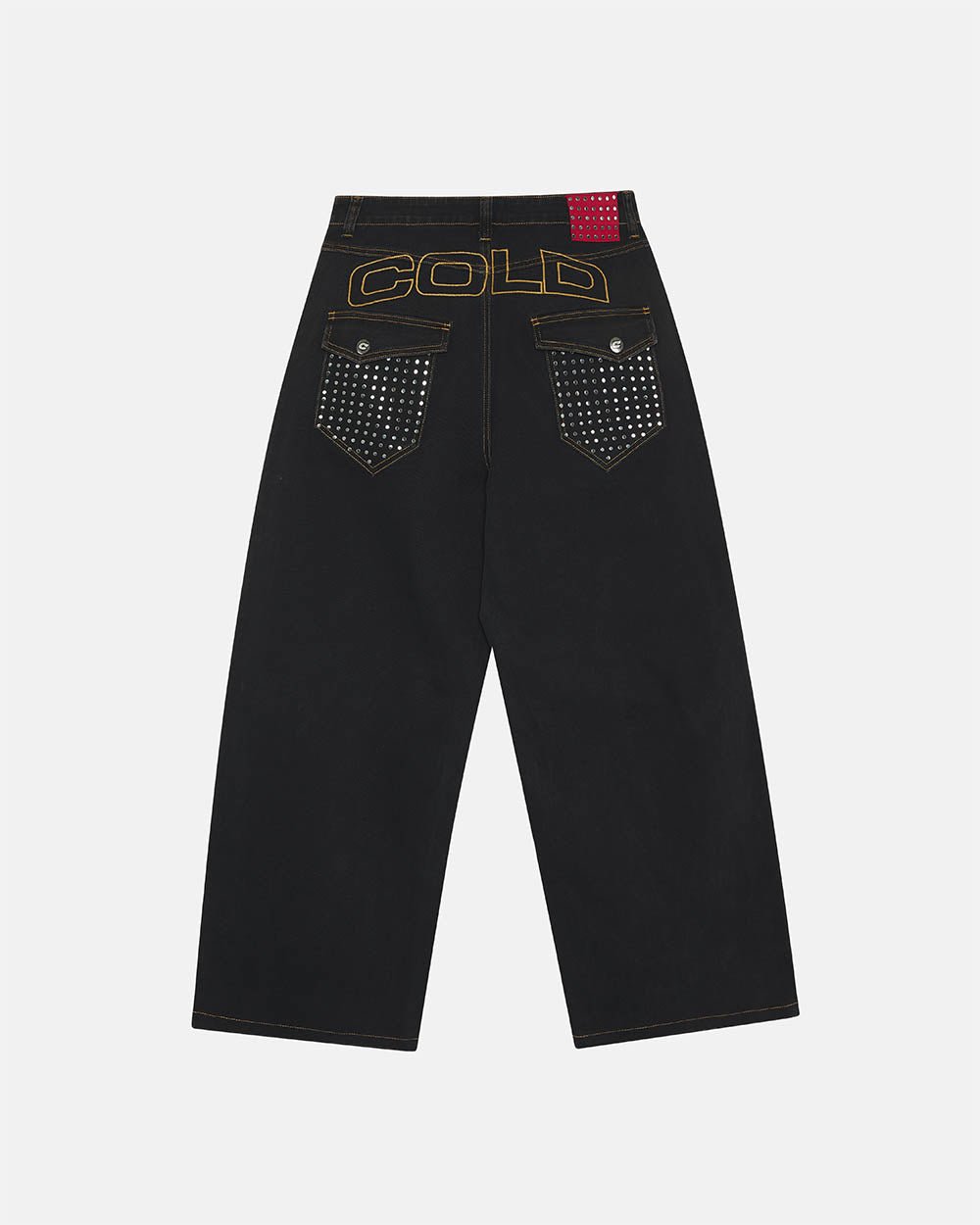 STUDS JEANS BLACK DENIM - COLD CULTURE #packshot