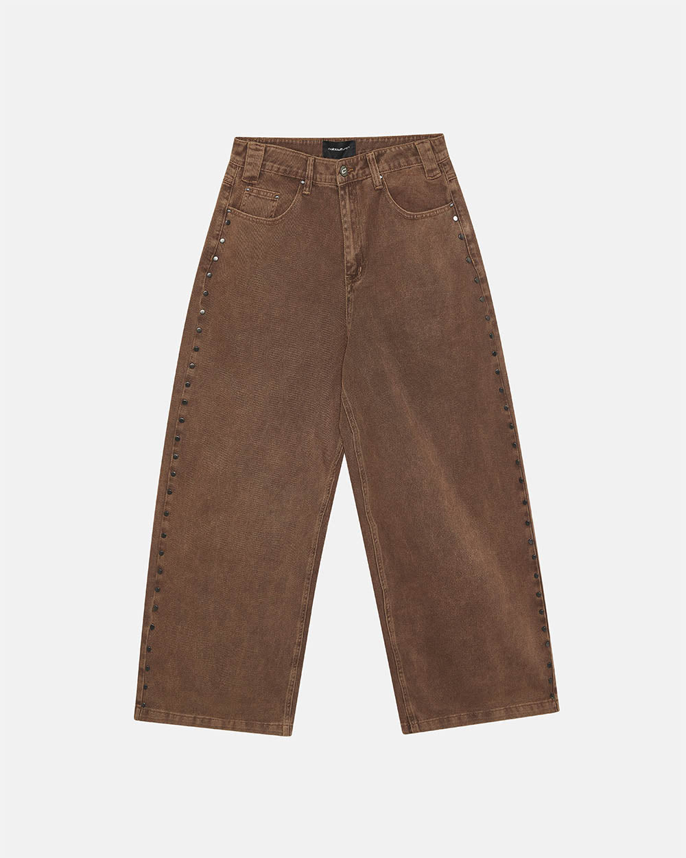 STUDS JEANS BROWN DENIM - COLD CULTURE #packshot
