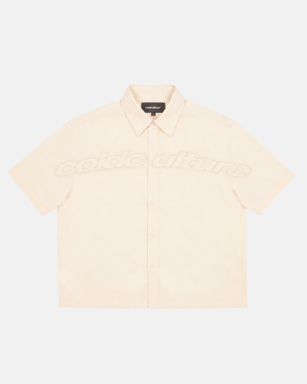 SUN DISTRESS SHIRT BEIGE - Cold Culture #packshot