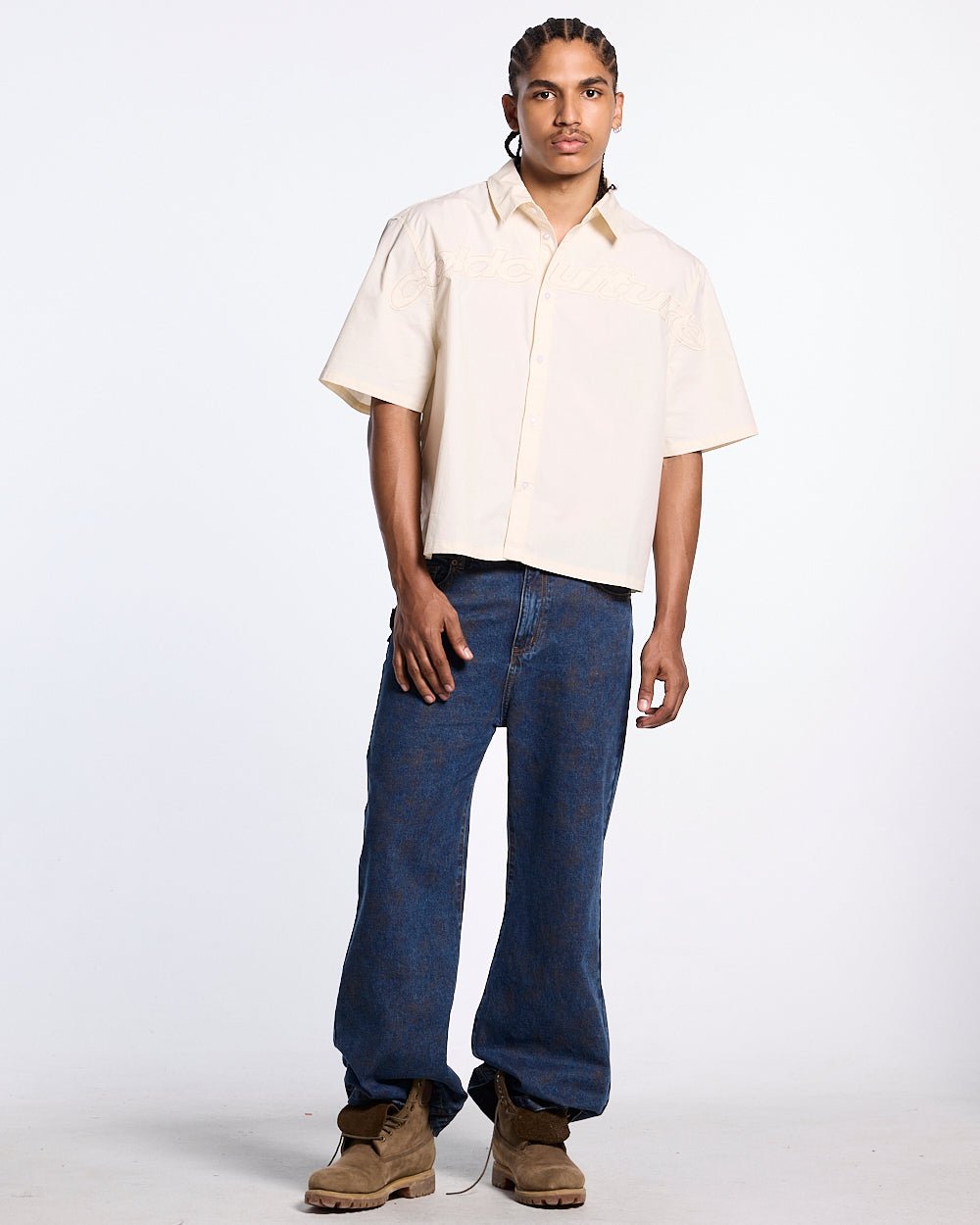 SUN DISTRESS SHIRT BEIGE - Cold Culture #man