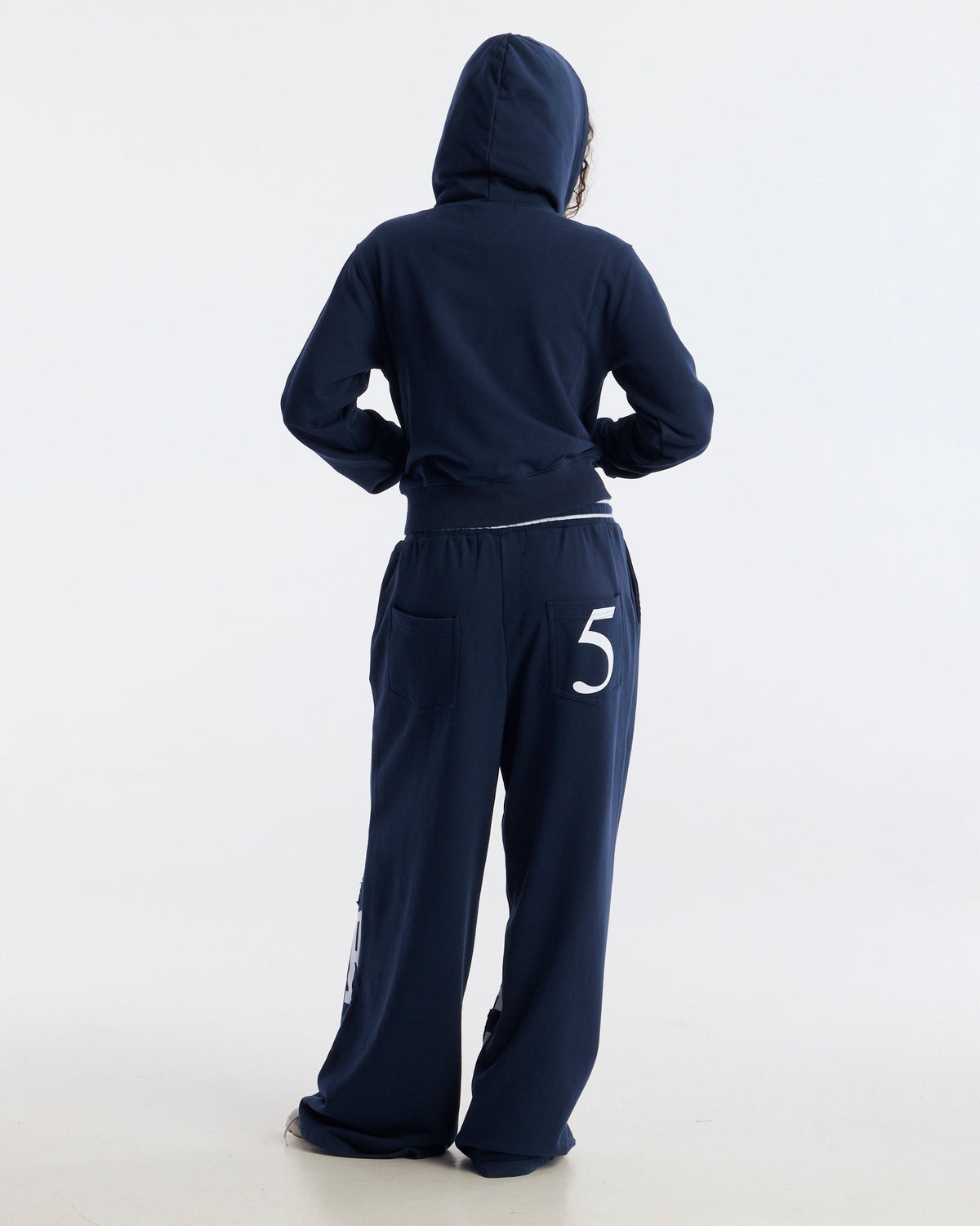 SWING ZIP HOODIE NAVY - Cold Culture