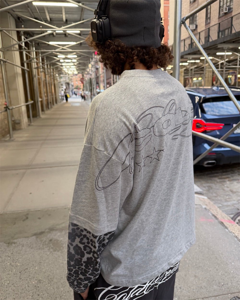 TABBY DOUBLE LONGSLEEVE TEE HEATHER GREY - Cold Culture