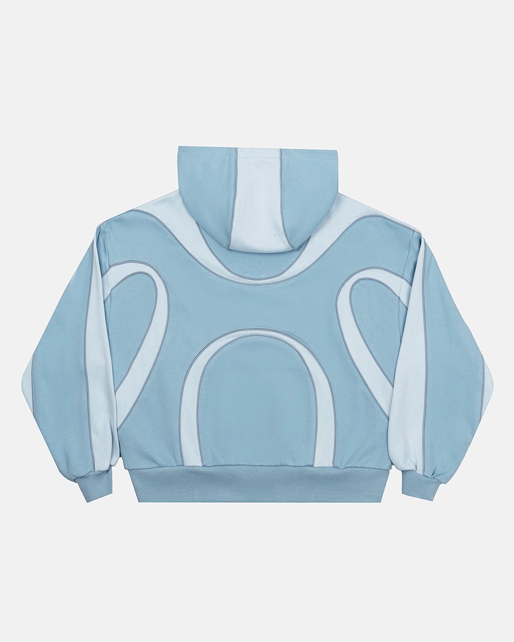 TAKE OFF FLEECE ZIP HOODIE LIGHT BLUE - Cold Culture #packshot